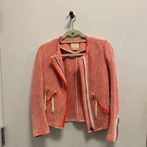 Rebecca Taylor Moto Tweed Jacket